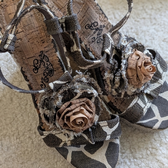 Naughty Monkey Cork Embroidered Sandals - Picture 2 of 11